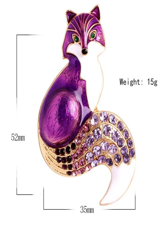 GUAFEIH Cute Animal Enamel Fox Brooch Pins Accessory for Backpacks Badges Hats Bags for Women Girls Kids (Brown) - Image 4